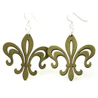 Fleur De Lis Hollow Point Earrings