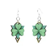 Geometric Shamrock Earrings
