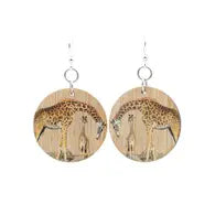 Giraffe Bamboo Earrings