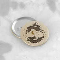 Jackalope button