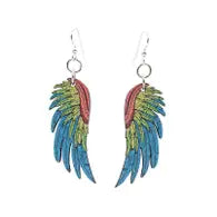 Maccaw wing earrings
