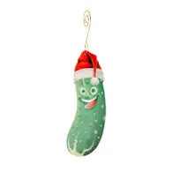 Birch wood pickle ornament