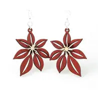 Poinsettia Earrings