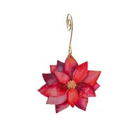 Poinsettia Paper Ornament