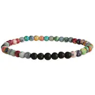 Elastic Bracelet - Rainbow Rocks Lava Diffuser