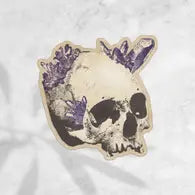 Skulls and crystals sticker