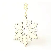 Star Snowflake Wood Ornament