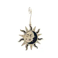 Sun Moon Wood Ornament