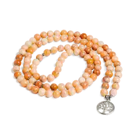 108 Bead Mala - Sunstone