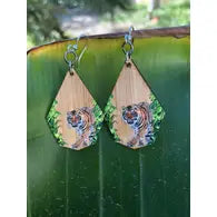 Tiger Bamboo Earrings