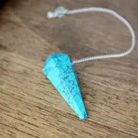 Authentic turquoise crystal pendelum